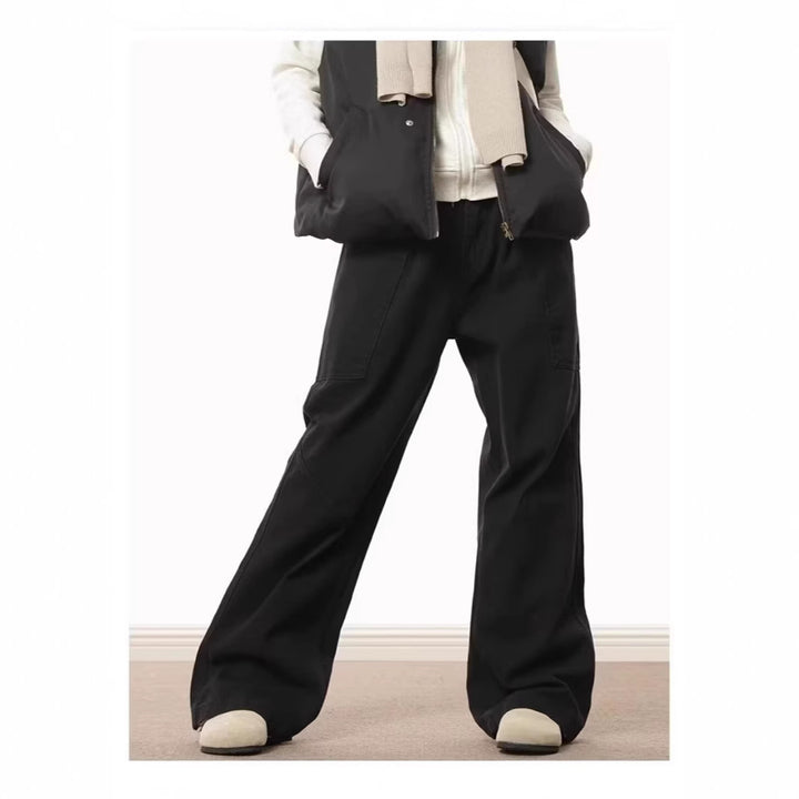 Women's Wide-Cut High-Waist Cargo Pants Mune Fashion