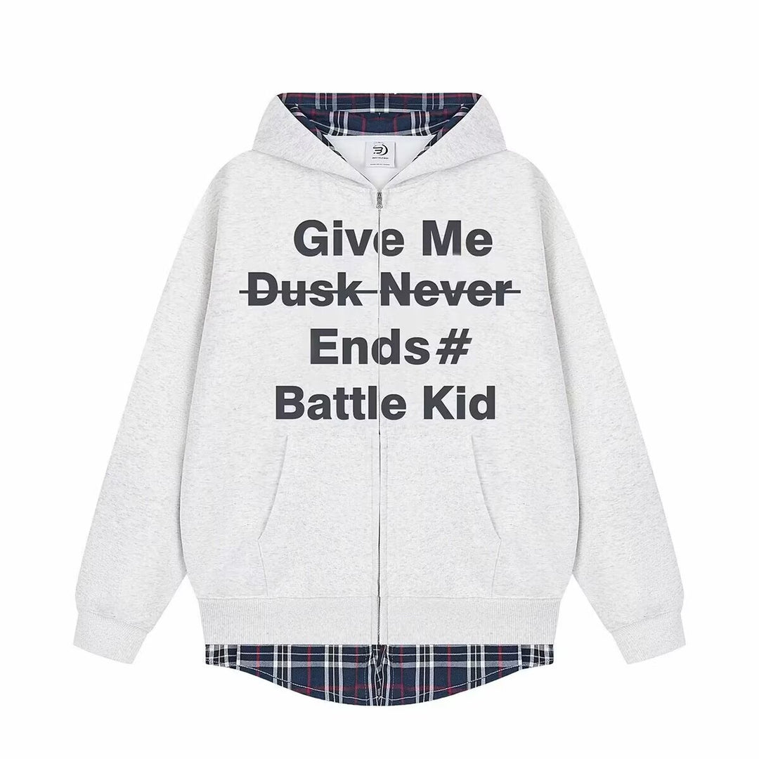 Unisex Stylish Hoodie with Checked Lining Mune Fashion