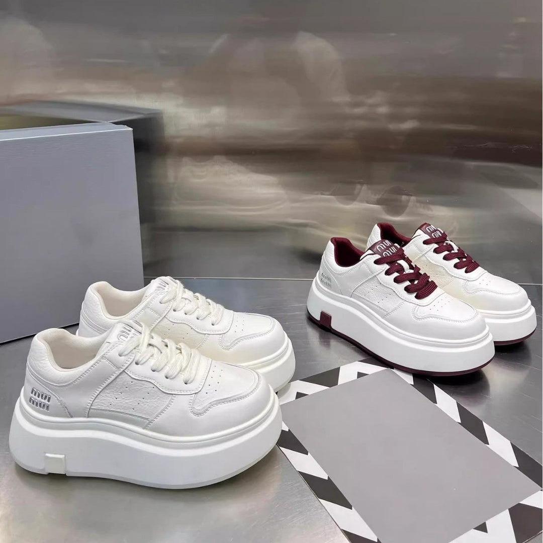 Women Chunky Sneaker with High Platform and Breathable Upper Material Structure Mune Fashion