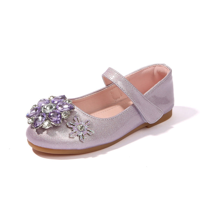 Ladies' ballerinas with sparkling flower appliqués Mune Fashion