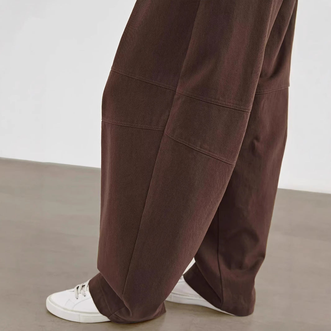 Women's wide high-waist pleated cargo pants with extra wide leg Mune Fashion