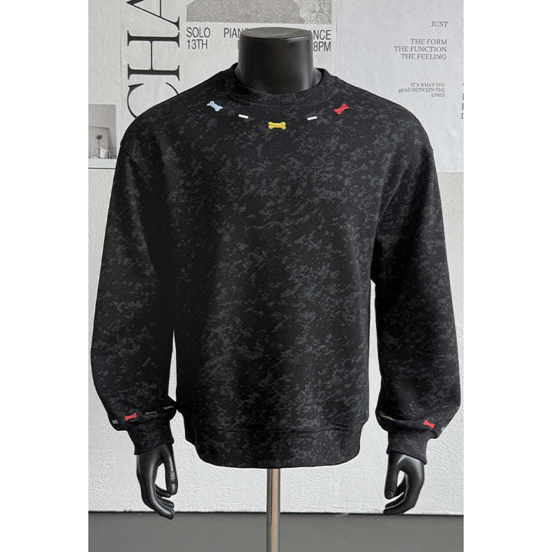 Men's Comfortable Sweatshirt with Colorful Accents Mune Fashion