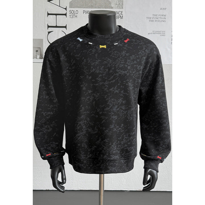 Men's Comfortable Sweatshirt with Colorful Accents Mune Fashion