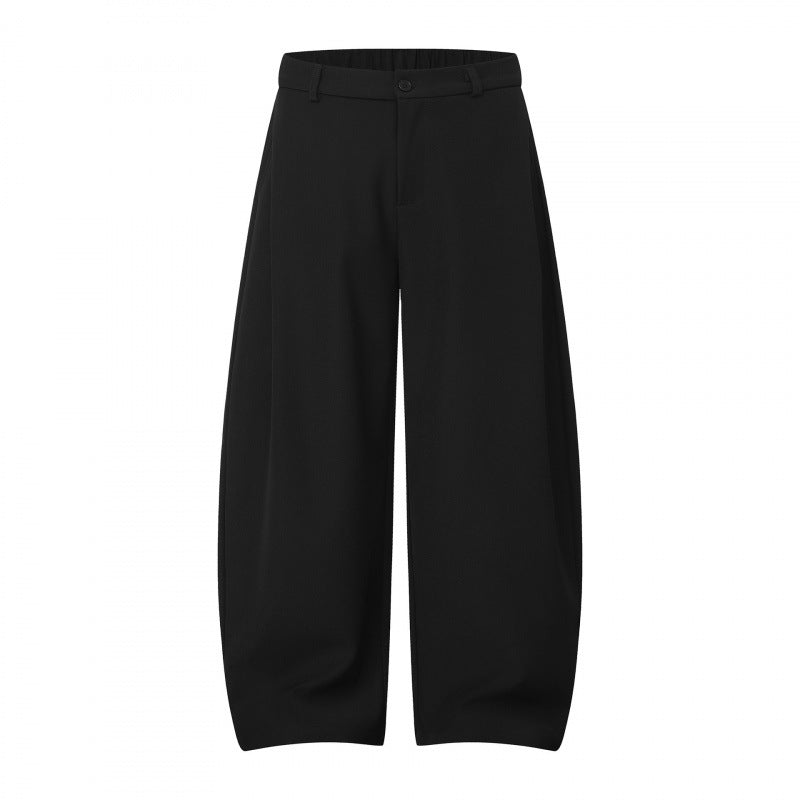 Ladies culotte pants with balloon-like silhouette, high waist and pleats Mune Fashion