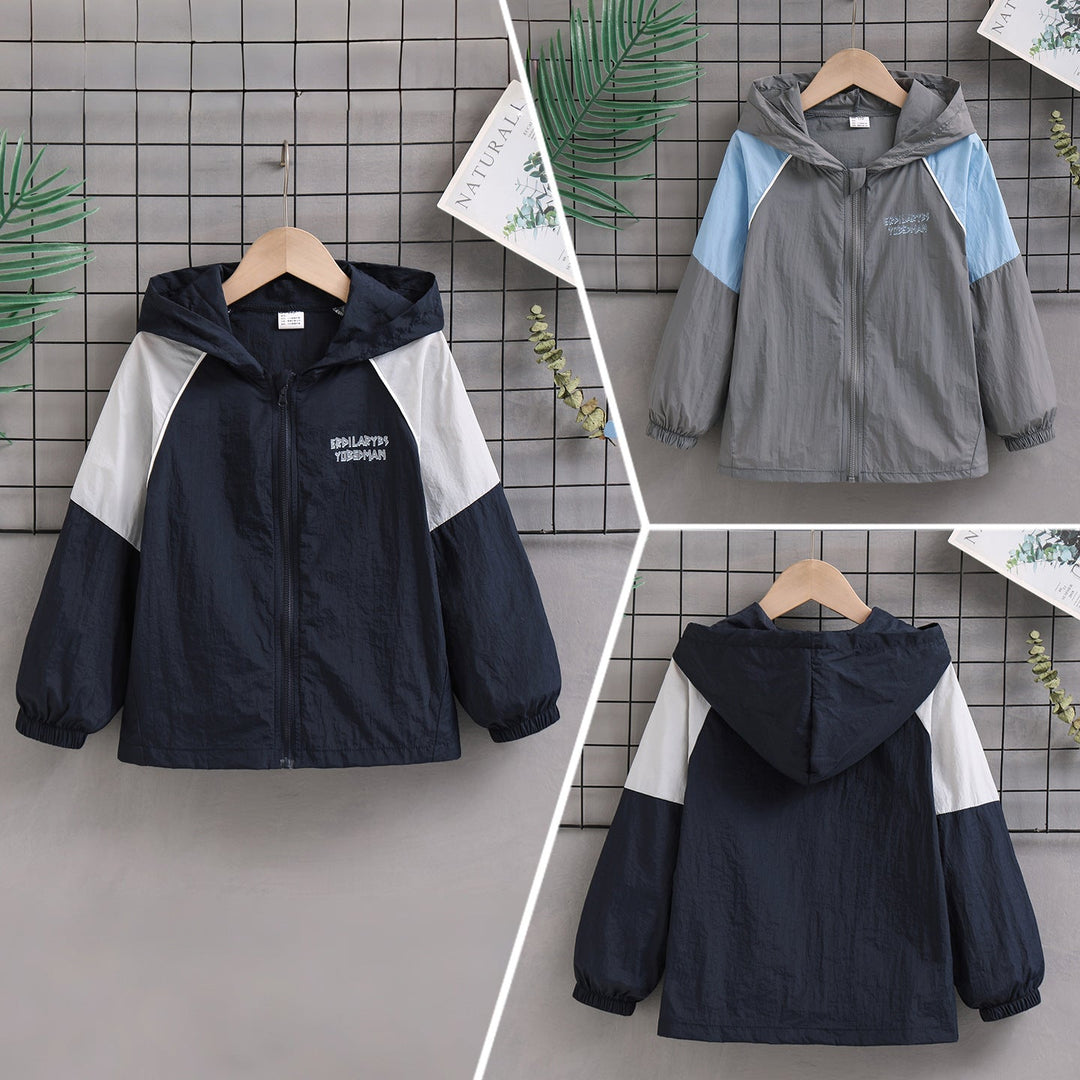 Unisex nan lightweight hooded windbreaker with contrast sleeves and elastic cuffs Mune Fashion