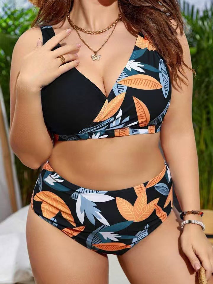 Women's Bikini Set with elegant V-design and high waist Mune Fashion