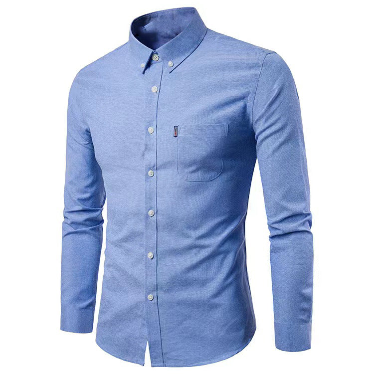 Men's tailored Oxford shirt with button-down collar and chest pocket Mune Fashion