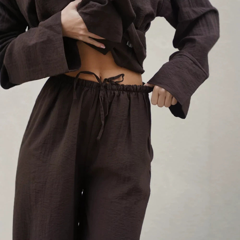 Women's Wrap Blazer with Tying Belt, Casual Oversized Cut and Lapel Collar Mune Fashion