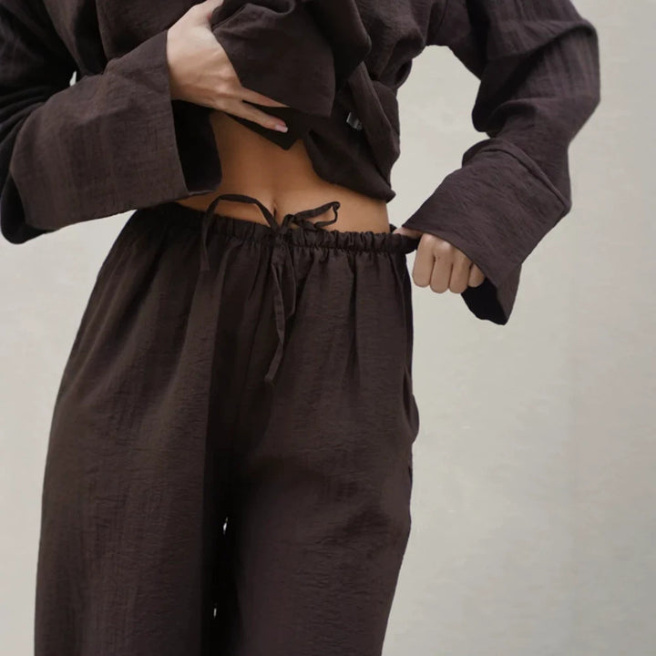 Women's Wrap Blazer with Tying Belt, Casual Oversized Cut and Lapel Collar Mune Fashion
