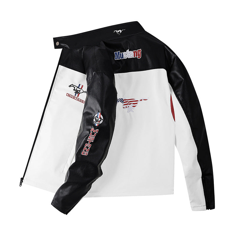Men's Leather Jacket Mune Fashion