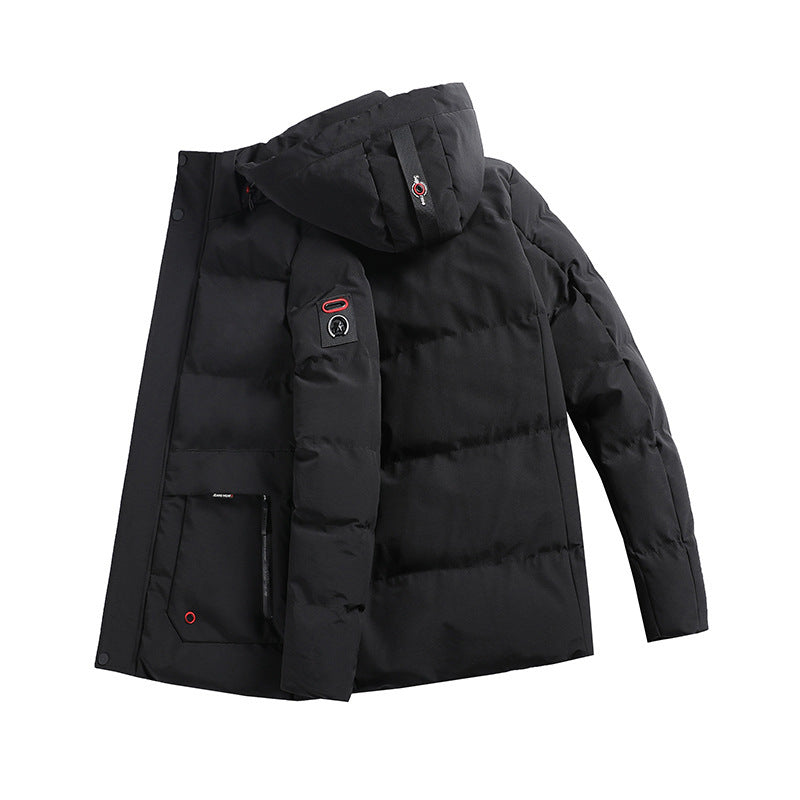 Men's padded parka with hood and large front pockets Mune Fashion