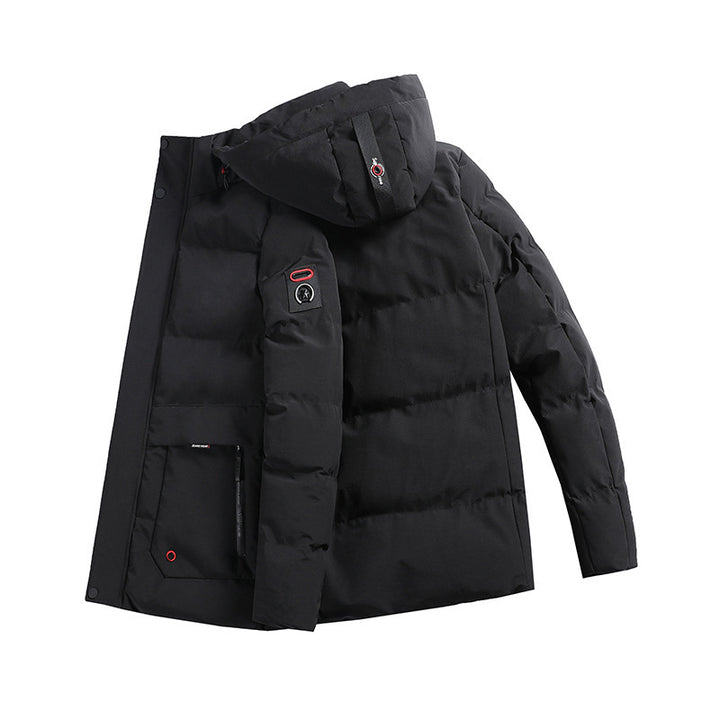 Men's padded parka with hood and large front pockets Mune Fashion