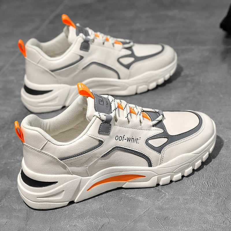 Men's Sporty Sneakers with Durable Upper Material Mune Fashion