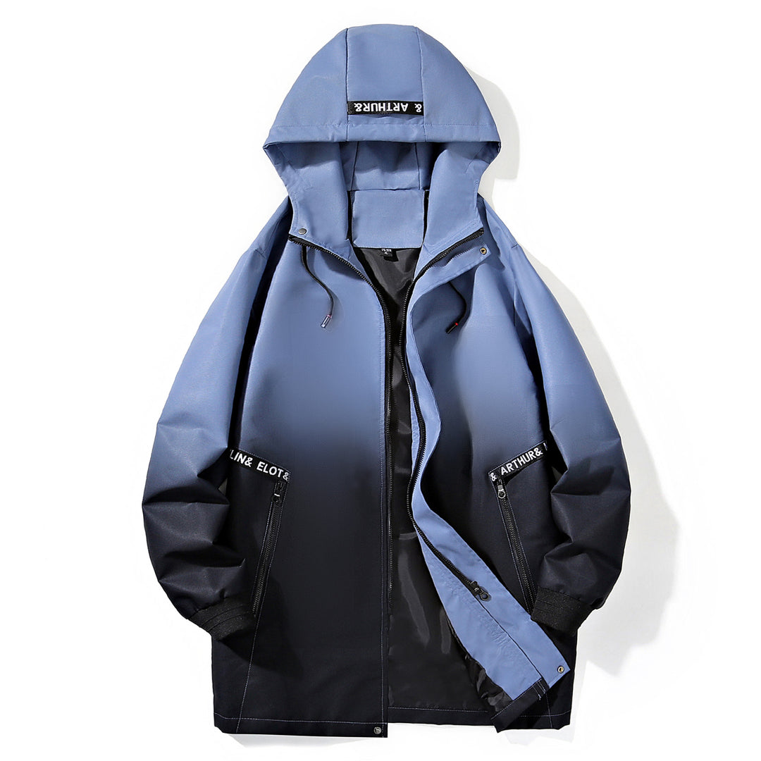 Men's functional transitional jacket with hood and side zip pockets Mune Fashion