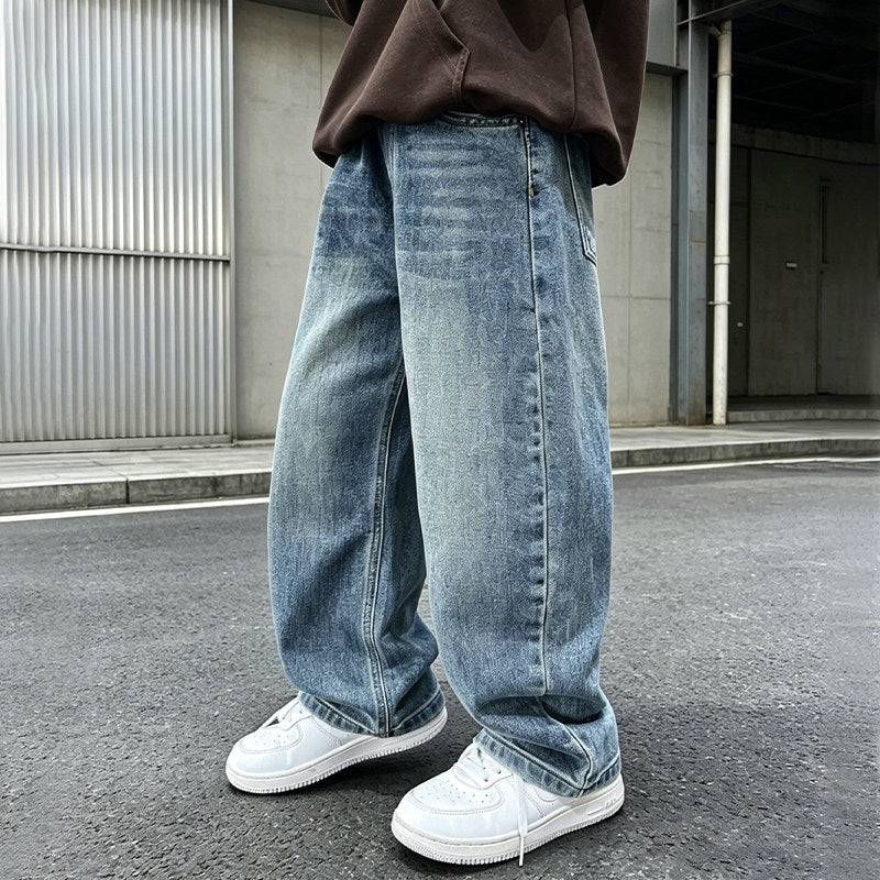 Men's loose denim jeans with casual fit Mune Fashion
