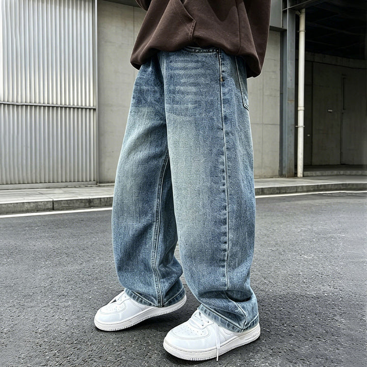 Men's loose denim jeans with casual fit Mune Fashion