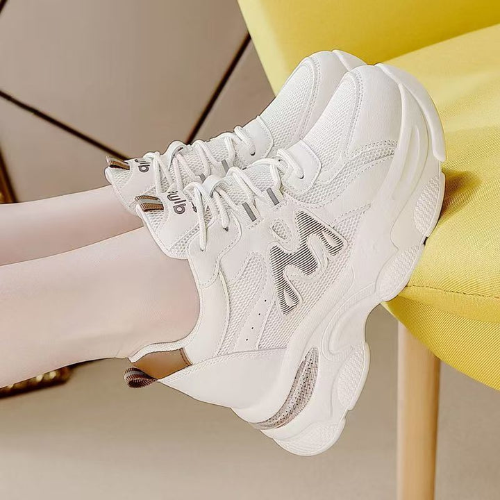 Women's sporty chunky sneakers with airy mesh upper and pronounced profile Mune Fashion