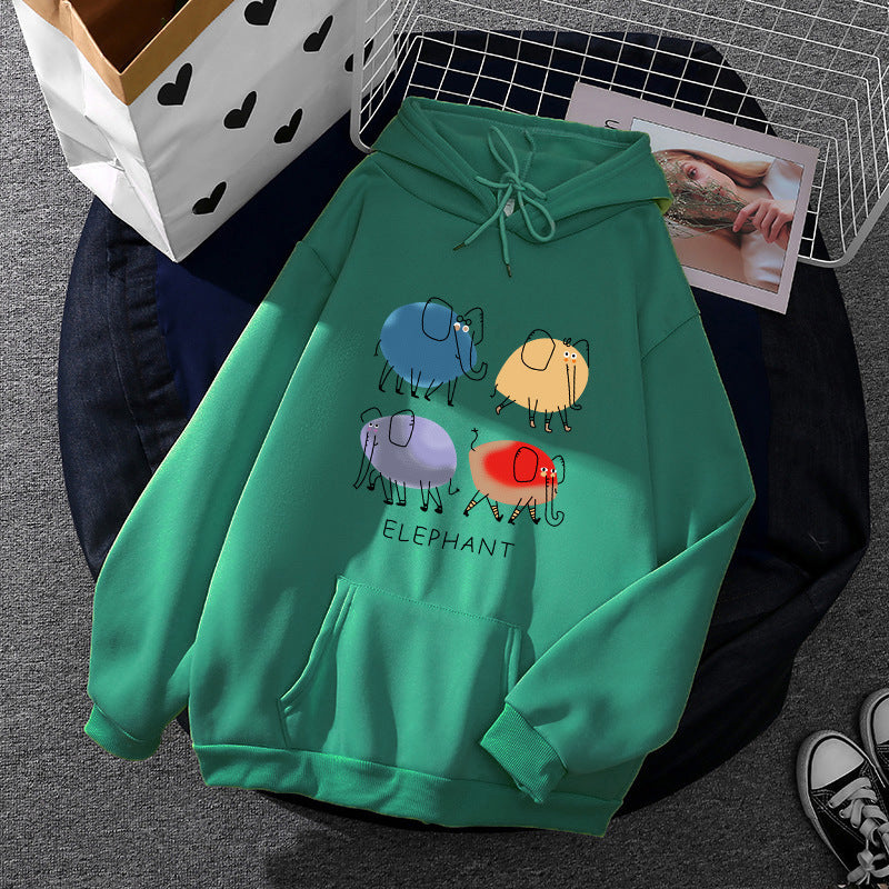 Women’s hoodie with minimalist graphic, loose oversized fit and kangaroo pocket Mune Fashion