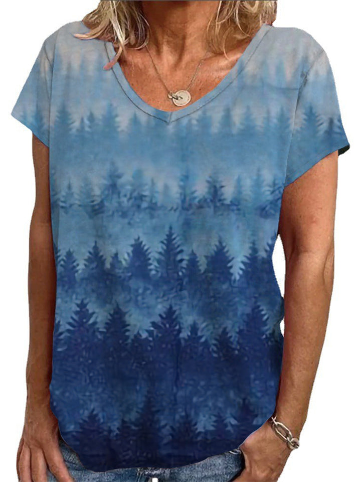 Ladies Loose Blouse with Colorful Paisley Pattern Mune Fashion