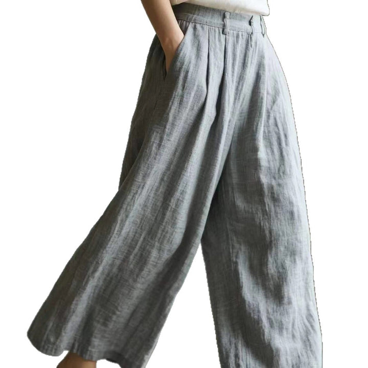 Women Loose Linen Pants Mune Fashion