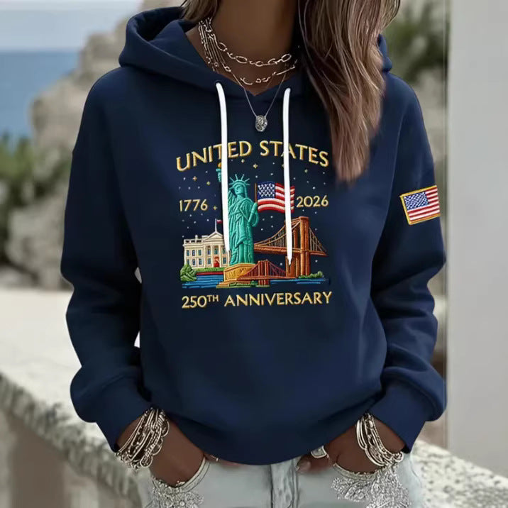 Women's Creative Hoodie with Unique Statuesque Design Mune Fashion