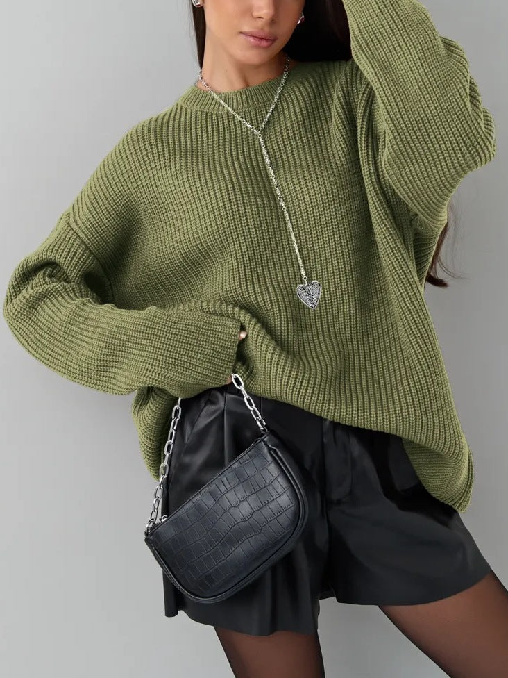 Women's Patterned Oversized Sweater
