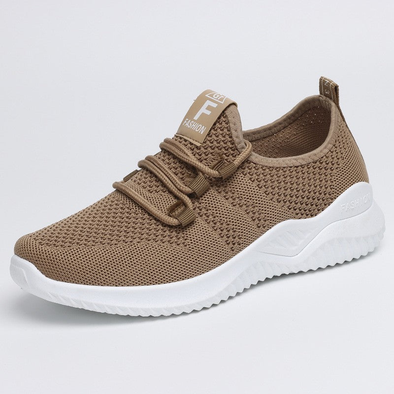 Unisex nan lightweight knit sneakers with elastic slip-on construction and cushioning EVA sole Mune Fashion