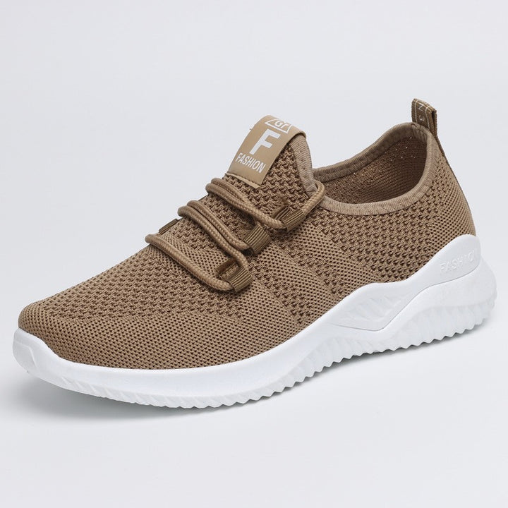 Unisex nan lightweight knit sneakers with elastic slip-on construction and cushioning EVA sole Mune Fashion