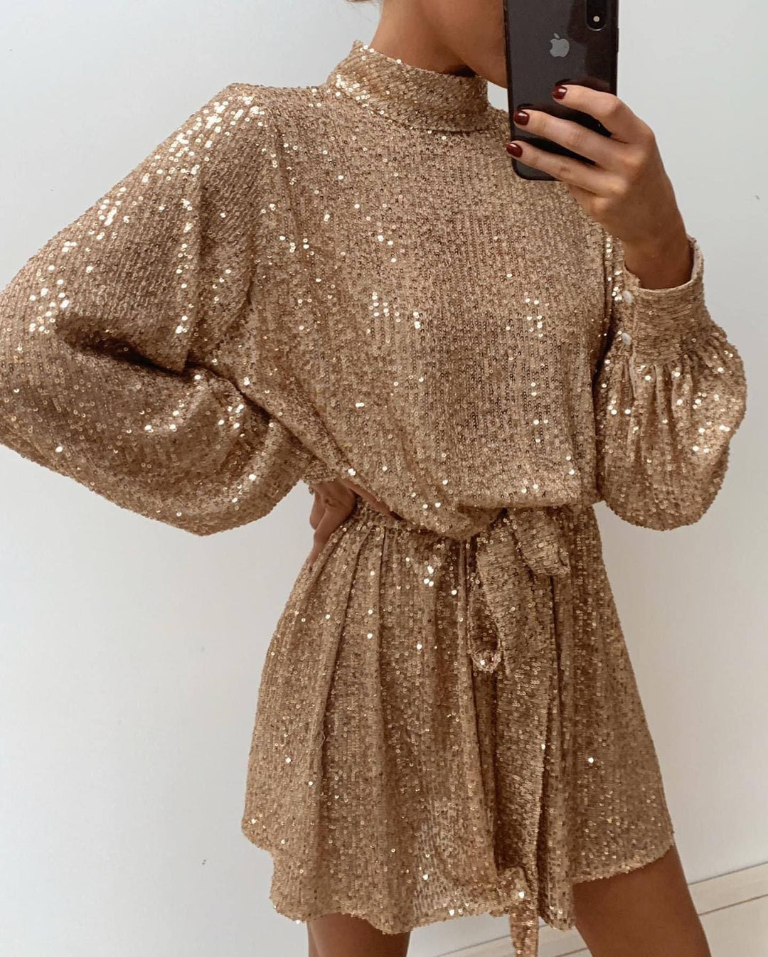 Women's Glittering Cocktail Dress Mune