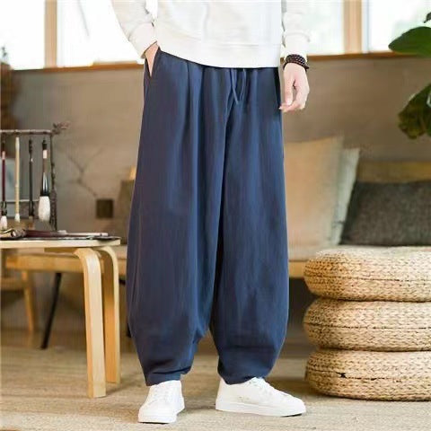 Unisex nan modern oversized harem jogger with deep drop, drawstring and side pockets Mune Fashion