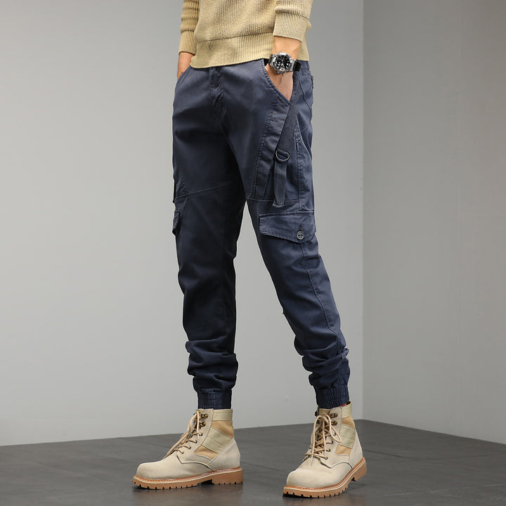 Men's Tapered Cargo Jogger with D-Ring, Knee Panels and Elastic Cuffs Mune Fashion