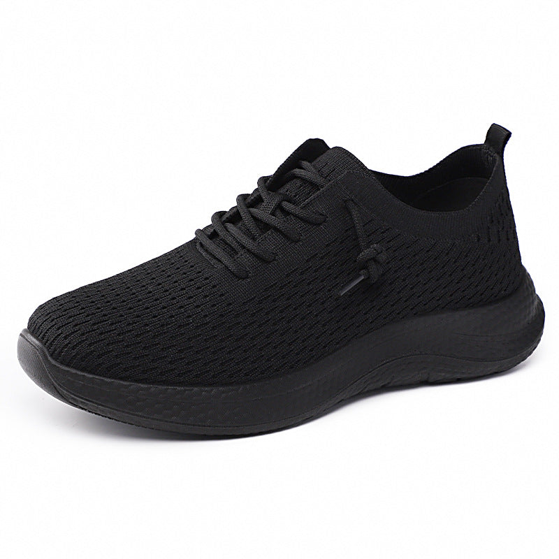 Ladies' breathable knitted casual sneaker with elastic sock entry, reinforced toe cap, and reactive memory EVA comfort sole Mune Fashion