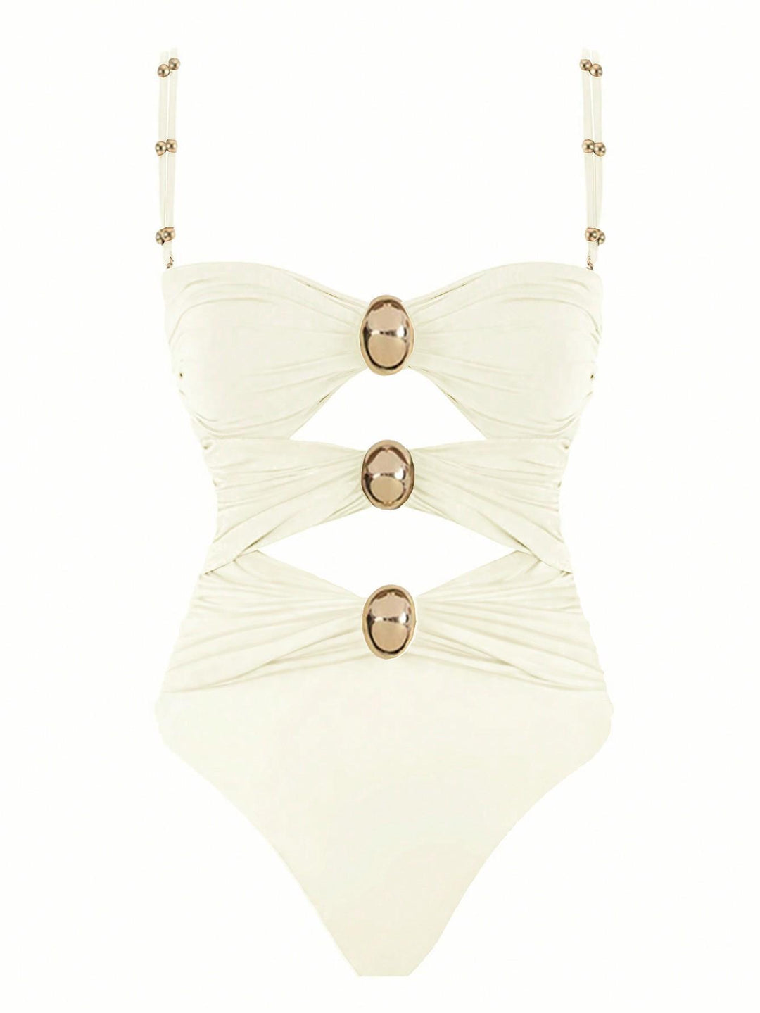 Women One-Piece Swimsuit with Stylish Ruffle Sleeves Mune Fashion