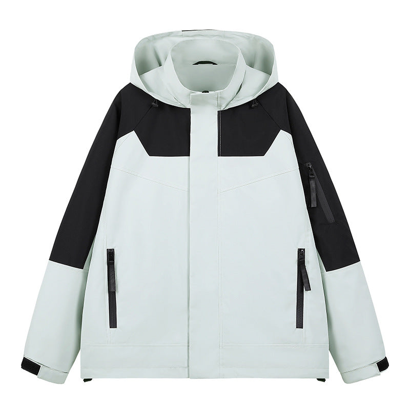 Men's water-repellent technical urban hoodie jacket with ergonomic hood, concealed zipper, and seam-sealed utility pockets Mune Fashion