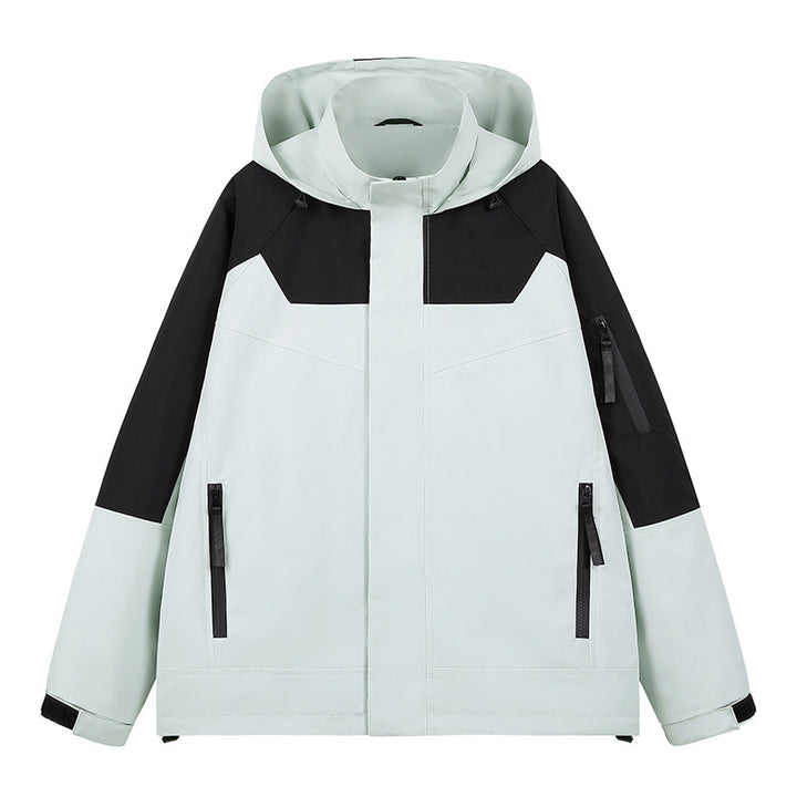 Men's water-repellent technical urban hoodie jacket with ergonomic hood, concealed zipper, and seam-sealed utility pockets Mune Fashion