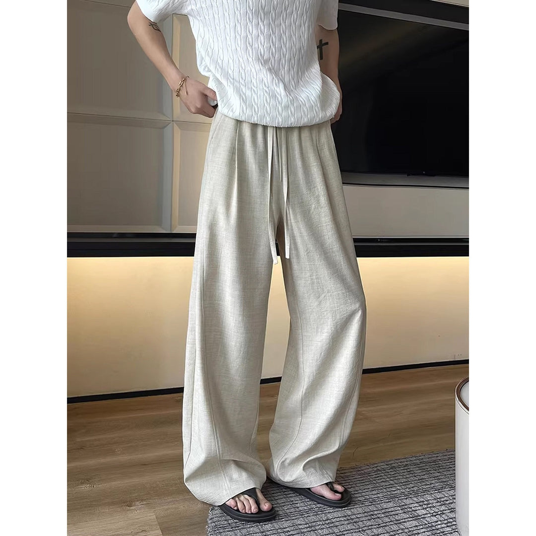 Men's Relaxed Fit Fabric Trousers Mune Fashion