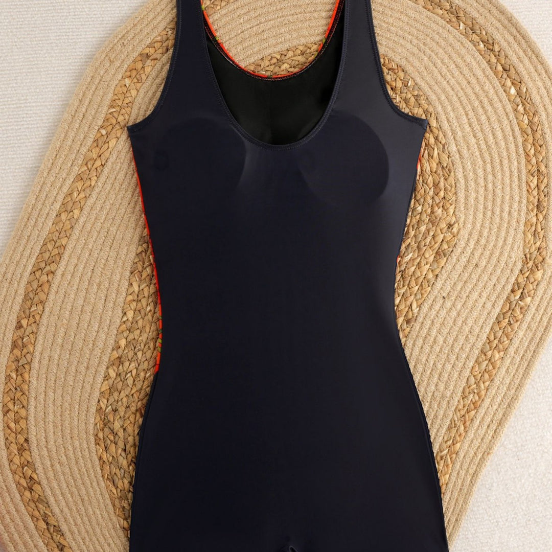 Women’s Sporty Swimsuit with Floral Design Mune Fashion
