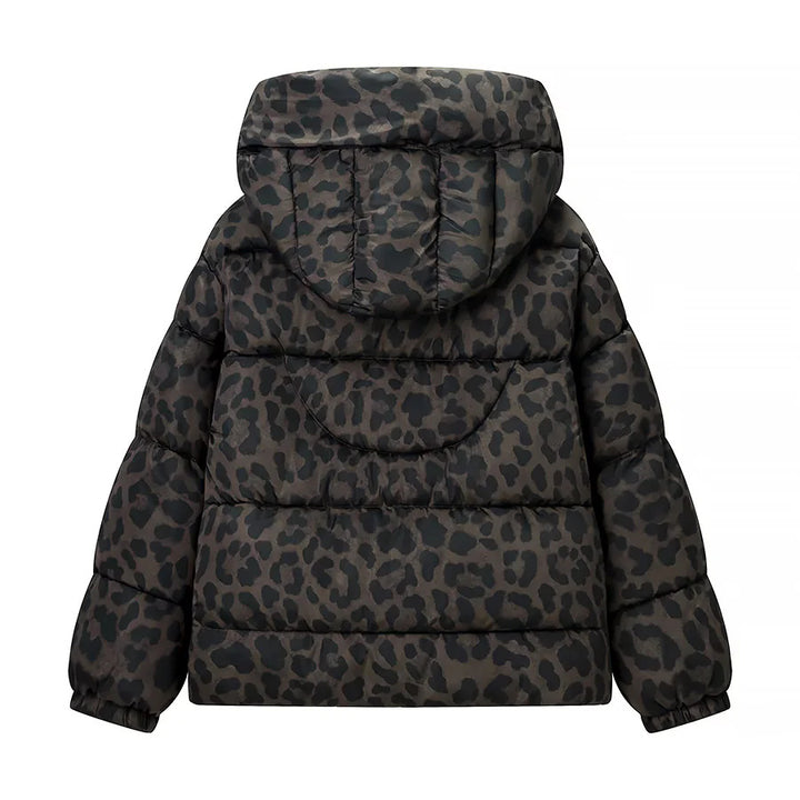 Women's quilted hoodie jacket with oversized shawl collar, warming thermal insulation, and patch pockets Mune Fashion
