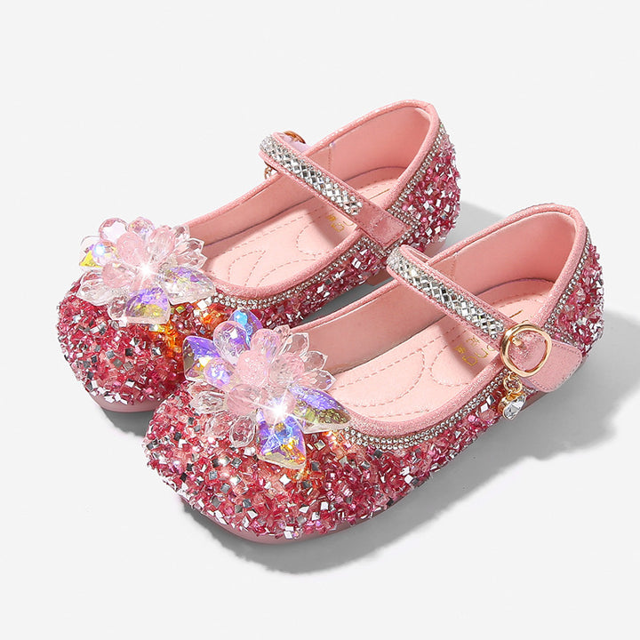 Girls Glittering Ballet Flats Mune Fashion