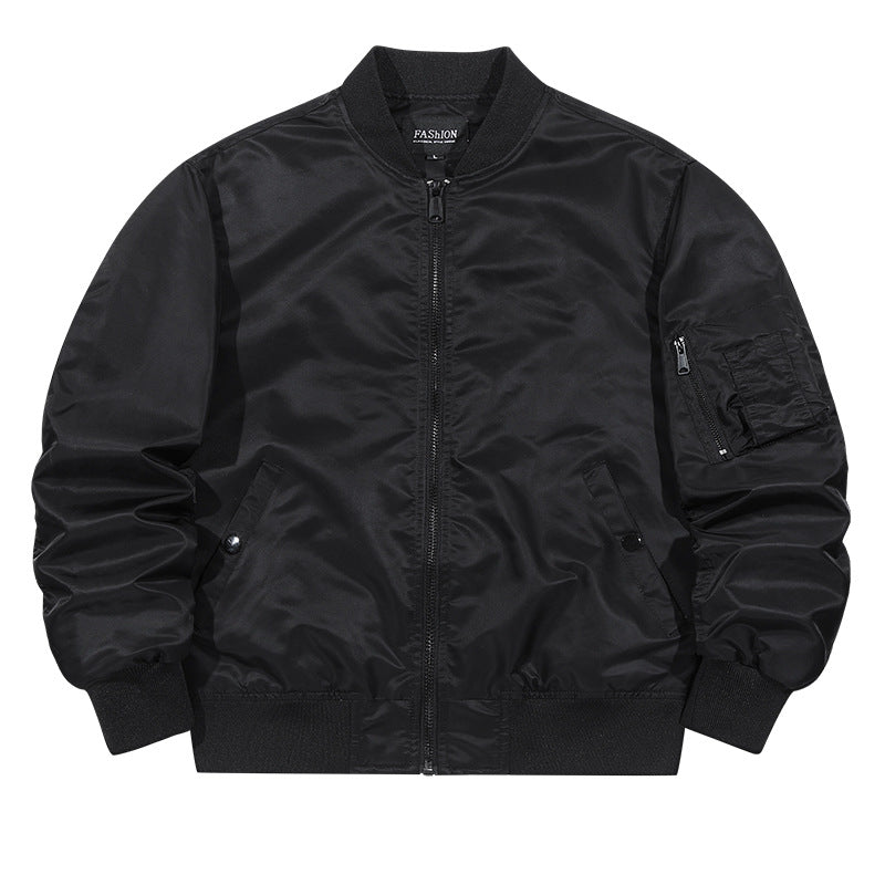 Men's water-repellent bomber jacket with ribbed cuffs and utility arm pocket Mune Fashion