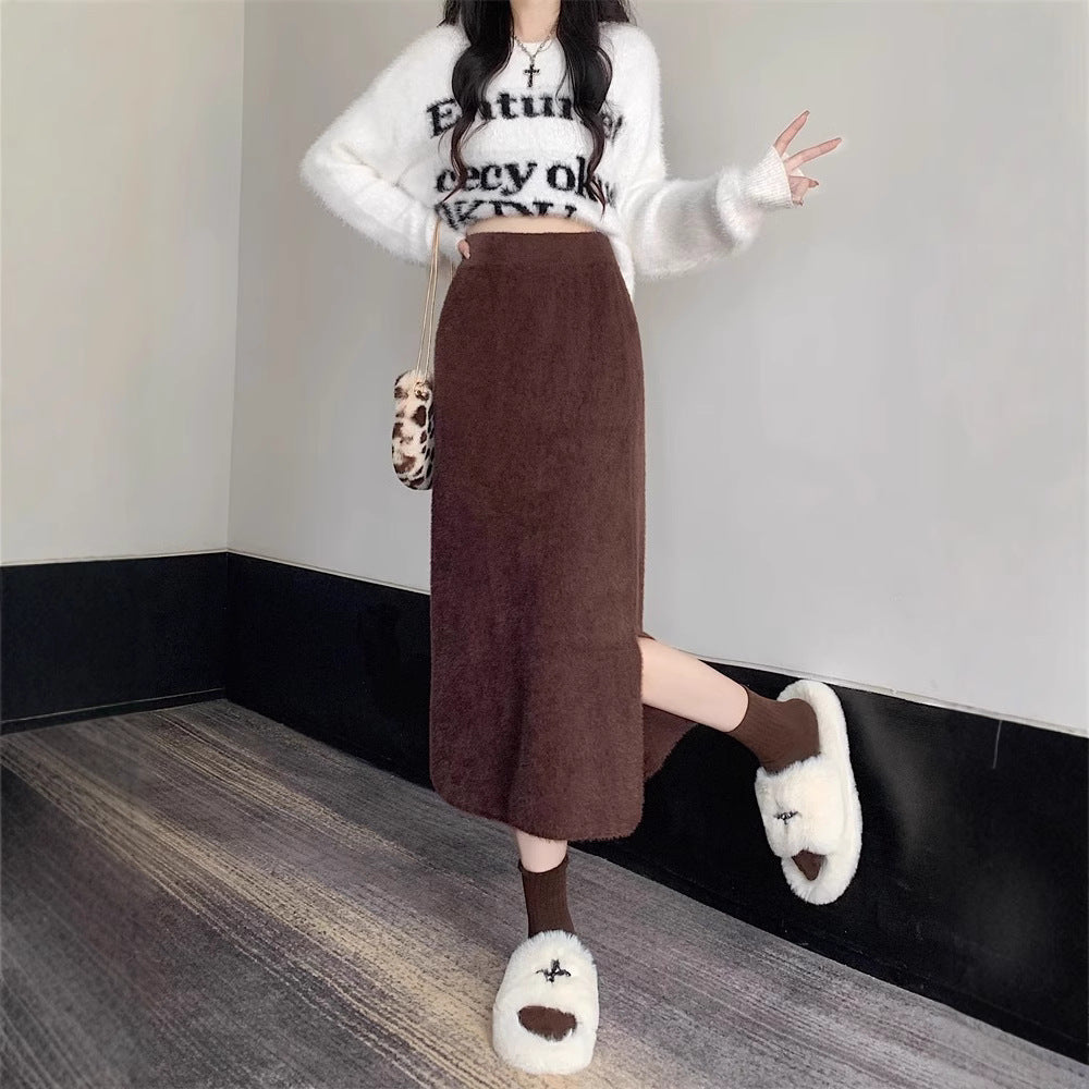 Women's Elegant Maxi Skirt with High Waist Mune Fashion