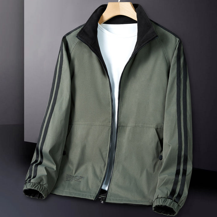 Men's Sporty Transitional Jacket with High Collar Mune Fashion 1788241641