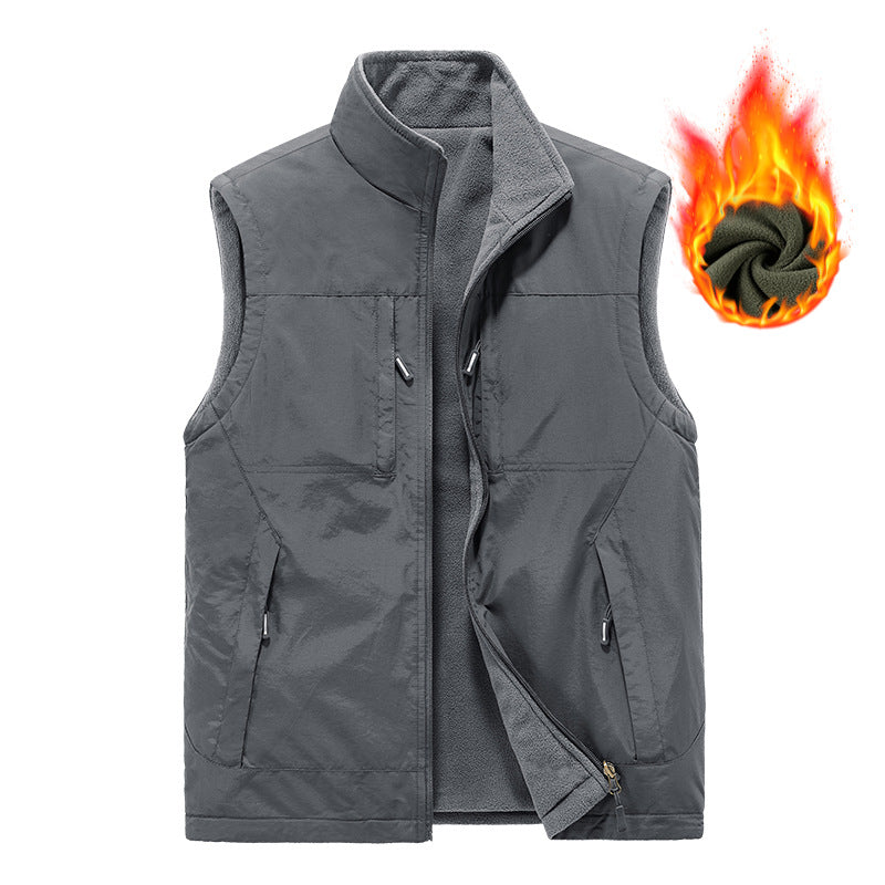 Men's Reversible Vest with Fleece Lining Mune Fashion