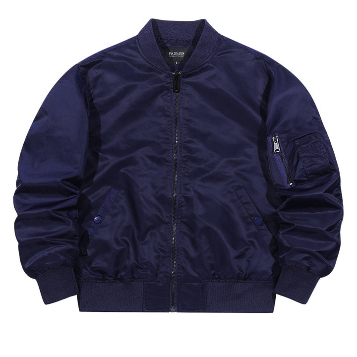 Men's water-repellent bomber jacket with ribbed cuffs and utility arm pocket Mune Fashion