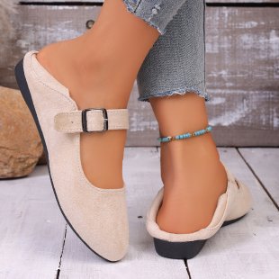 Women's elegant Mary Jane ballerina shoes with adjustable comfort strap, padded insole, and subtle animal print Mune Fashion