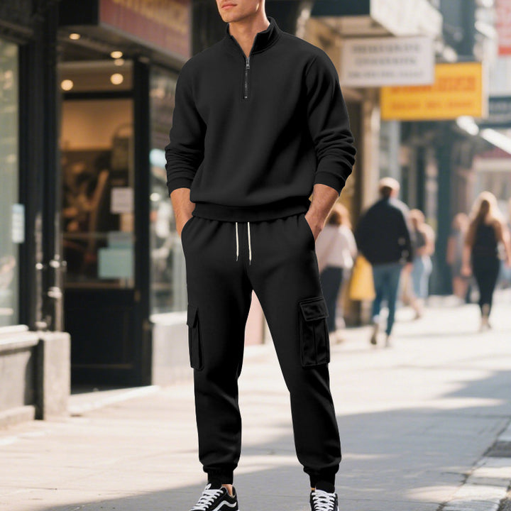 Men's nan Utility Cargo Jogging Pants with reinforced flap pockets and elastic drawstring waistband Mune Fashion