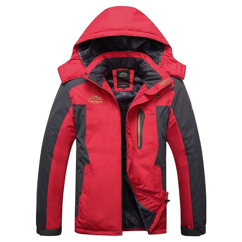 Men's thermally insulated outdoor functional jacket with teddy fleece lining Mune Fashion