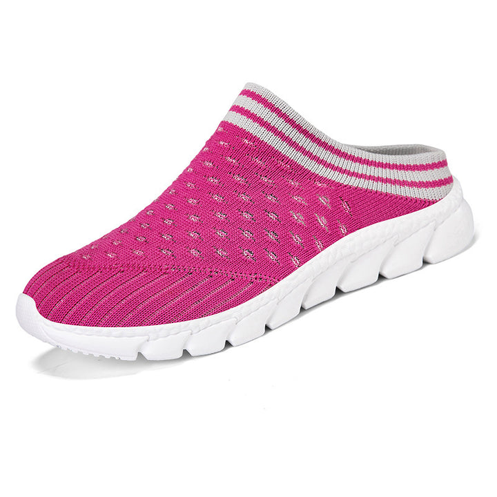 Women's knitted mule with sock-like shaft and cushioned segment outsole Mune Fashion