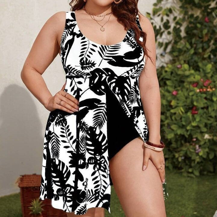 Women's colorful printed onesie with transparent overlay Mune Fashion