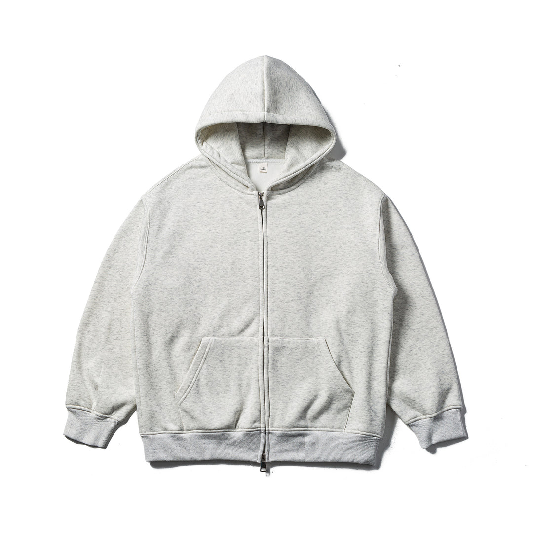 Unisex Hooded Sweat Jacket with Two-Way Zipper and Kangaroo Pocket Mune Fashion